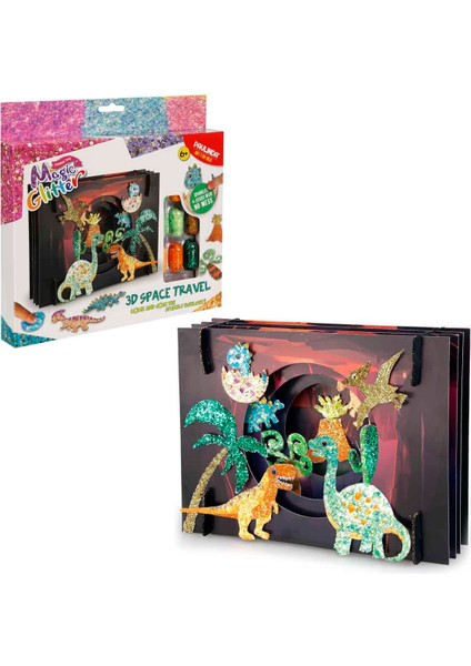 Magic Glitter 3D Uzay Yolculuğu Tasarım Seti