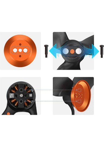 Avata 2 Motor Koruyucu Kapak Alüminyum Alaşımlı Motor Kapağı (Yurt Dışından)