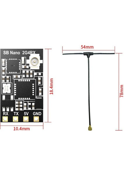 Fpv Iha'lar Için Nano 2.4g Elrs Rx Expresslrs Alıcısı (Yurt Dışından)