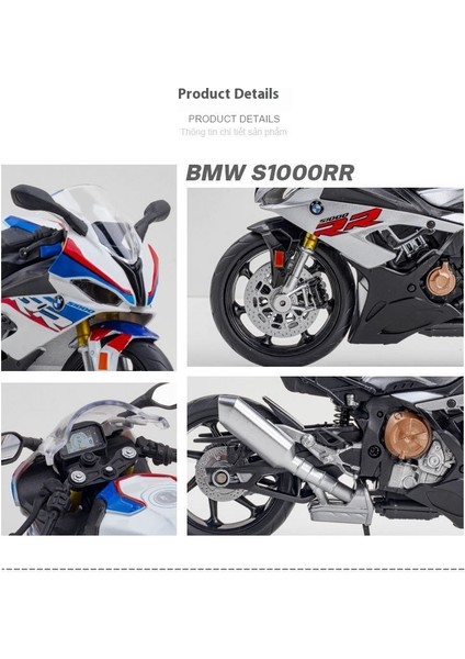 1:12 Bmw S1000RR Motosiklet Alaşım Modeli (Yurt Dışından) modelleri