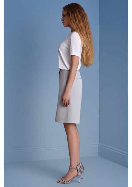 Kısa Kollu Beyaz Örme Bluz fırsatları