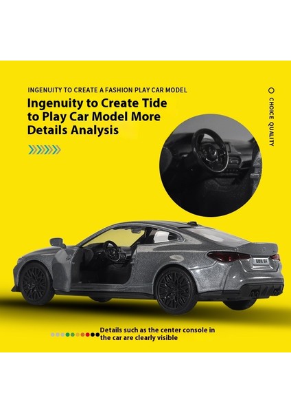 1:36 Bmw M4CSL Alaşımlı Araba Modeli (Yurt Dışından)