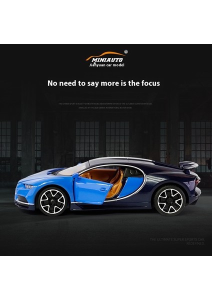 1:32 Bugatti Chiron Alaşımlı Araba Yarış Modeli (Yurt Dışından)