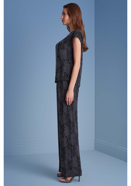 Yarasa Kol Siyah Dokuma Bluz modelleri