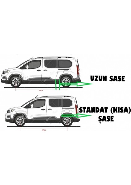 Opel Combo Uzun Şase Yan Basamak 2019 2020 2021 2022 2023 2024