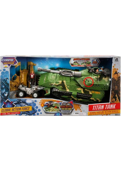 Sesli ve Işıklı The Corps Universe Titan Tank Askeri Oyun Seti modelleri