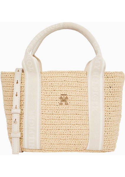 Spring Logotape Tote Omuz Çantası