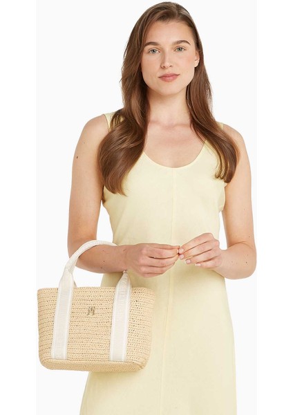 Spring Logotape Tote Omuz Çantası modelleri