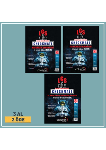 8. Sınıf Lgs Checkmate Matematik T.c. Inkilap Tarihi Fen Bilimleri Tarihi Branş Denemeleri 3 Al 2 Öde