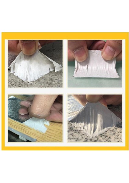 Çamur Bant Çatı Izolasyon Ses Su Yalıtım Tamir Sakız Bandı Gri 48 mm x 2 Metre 1 Adet