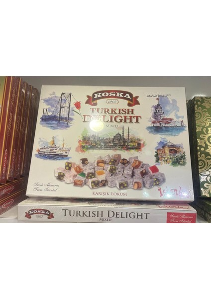Karışık Lokum 900 gr Koli 12 Adet