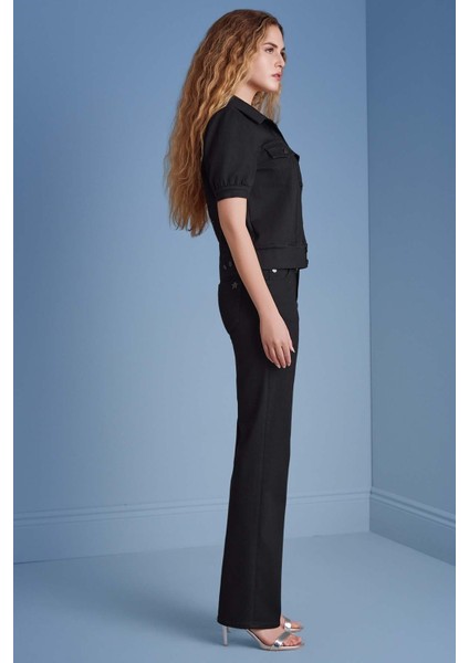 Kısa Kollu Siyah Jean Ceket modelleri