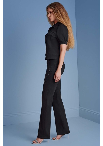 Kısa Kollu Siyah Jean Ceket fırsatları