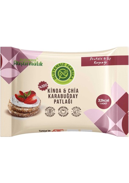 Karabuğday Patlağı Kinoa & Chia (24 Gram x 10 Paket)