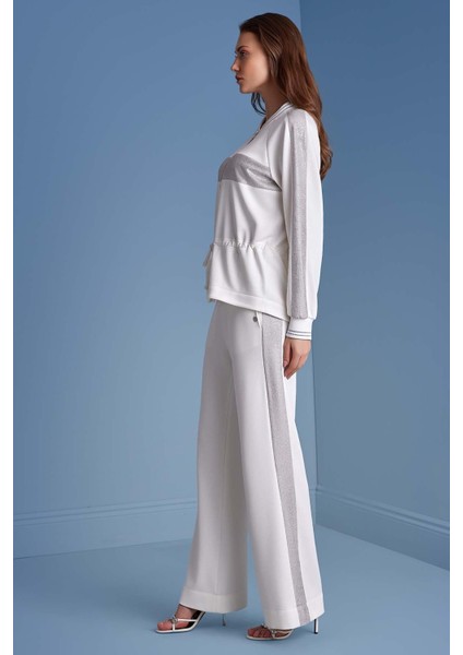 Reglan Kollu Beyaz Örme Ceket indirimleri