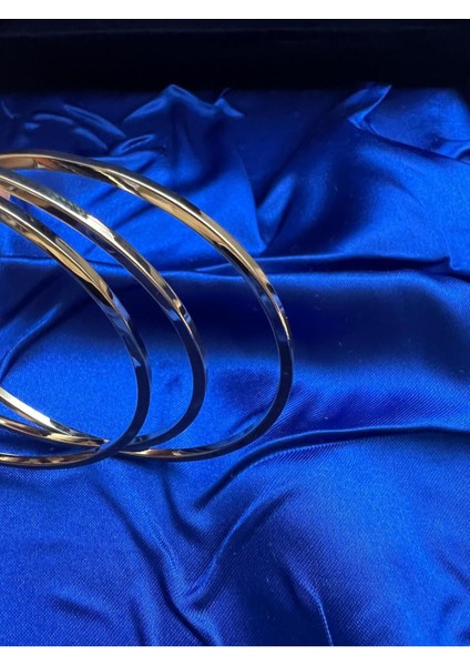 3’lü Gold Ajda Bilezik