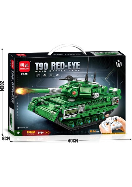 T90 Tankına Monte Yapı Taşı Oyuncak Yapı Taşı Araba (Yurt Dışından)