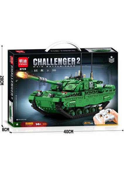 Tank Yapı Taşı Oyuncak Blok Araba (Yurt Dışından)