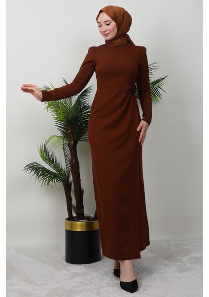 Sedef Güllü Elbise Kahve fırsatları