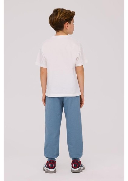 Bg Store Erkek Çocuk Ekru Tshirt