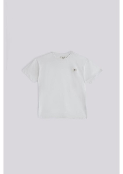 Bg Store Erkek Çocuk Ekru Tshirt