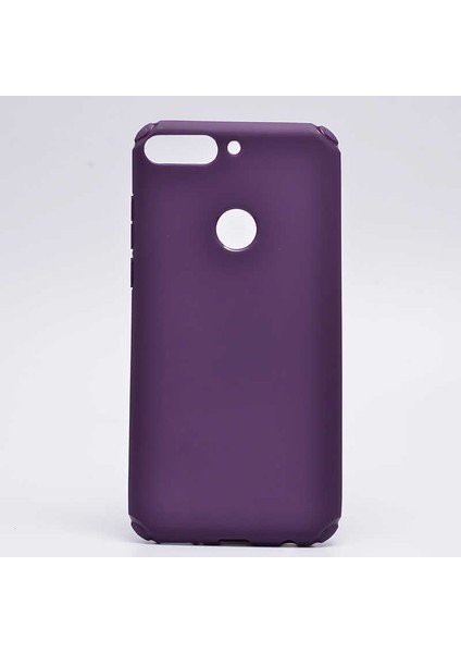 Huawei Y7 2018 Kılıf Renkli Pürüzsüz Esnek Airbag Stop Silikon Kapak