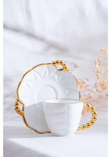 Daisy 6 Kişilik Kahve Fincanı Takımı - 90 Ml