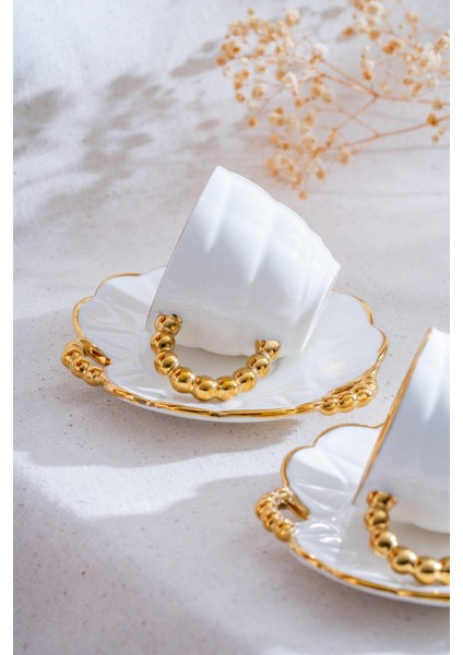 Daisy 6 Kişilik Kahve Fincanı Takımı - 90 Ml
