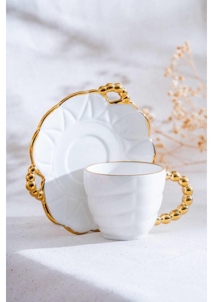 Daisy 6 Kişilik Kahve Fincanı Takımı - 90 Ml