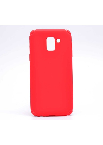Galaxy J6 Kılıf Renkli Pürüzsüz Esnek Airbag Stop Silikon Kapak