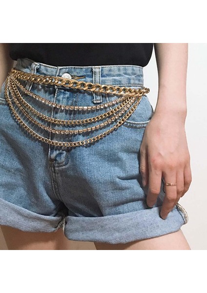 Çok Tabakalı Bel Kot Pantolon Gö (Yurt Dışından) fırsatları