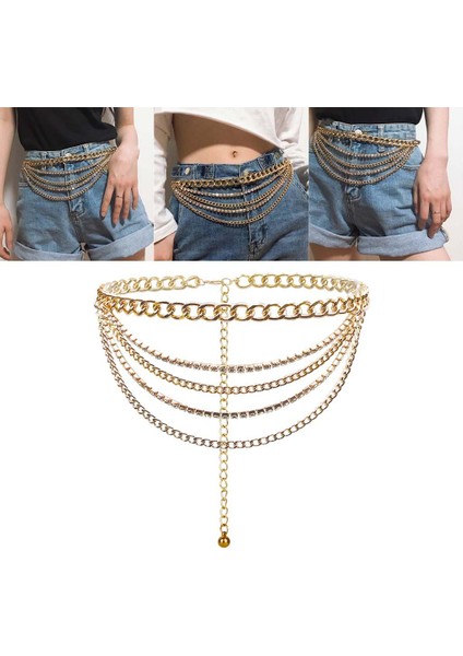 Çok Tabakalı Bel Kot Pantolon Gö (Yurt Dışından) indirimleri