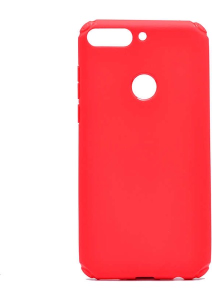 Huawei Y7 2018 Kılıf Renkli Pürüzsüz Esnek Airbag Stop Silikon Kapak