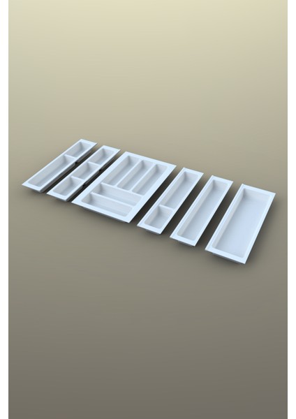 Mutfak Çekmece Içi Kaşıklık 84CM x 48CM Yanlar ve Boydan 4cm Kesilebilir, Beyaz modelleri