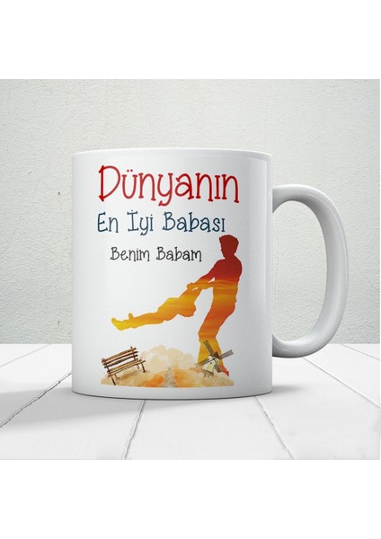 Dünyanın En Iyi Babası Benim Babam Baskılı Babalar Günü Kupa Bardak Kahve Kupa Bardak