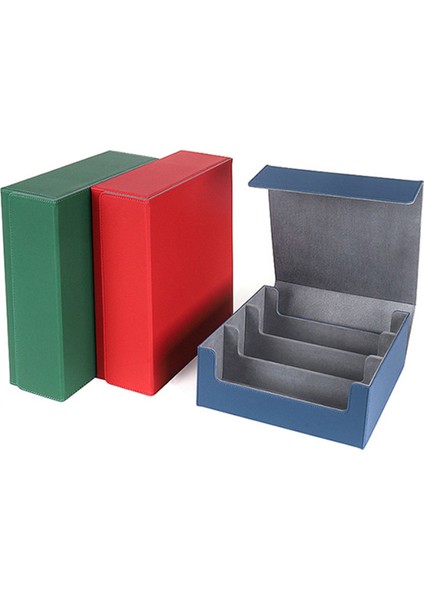 Kart Saklama Kutusu, Ticaret Kartları Için, 1800+ Pu Kart Deste Kutusu, Siyah+Mavi (Yurt Dışından) indirimleri