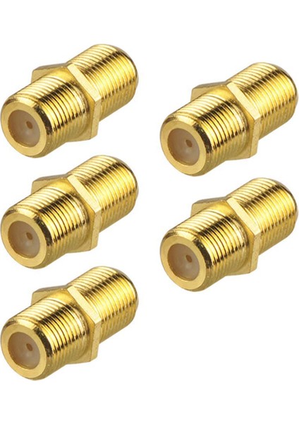 Adet Koaksiyel Kablo Konnektörü Rg6 F Tipi Altın Kaplamalı Adaptör (Yurt Dışından) fiyatları