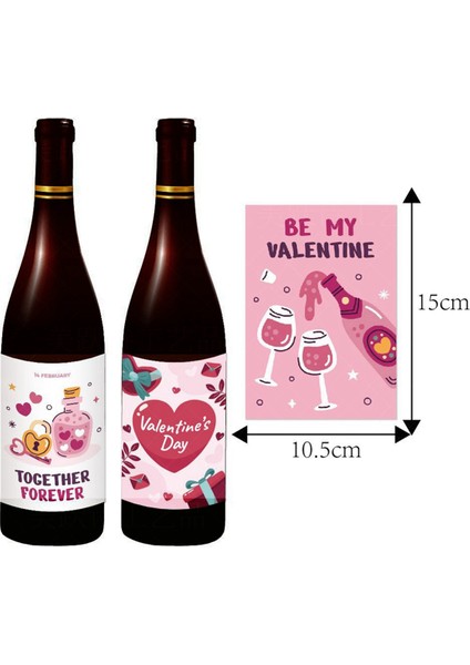 6 Adetpaket Sevgililer Günü Dekorasyonu Şarap Şişesi Çıkartmaları (Yurt Dışından) indirimleri