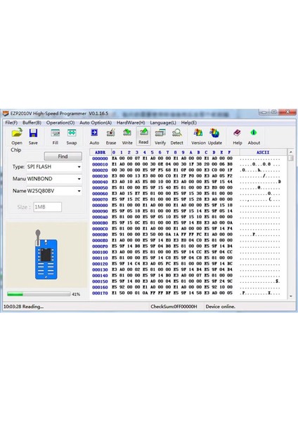 Yüksek Hızlı Spı Flash Sürücüsüz Programlayıcı 242593BIOS Yazma (Yurt Dışından) fiyatları