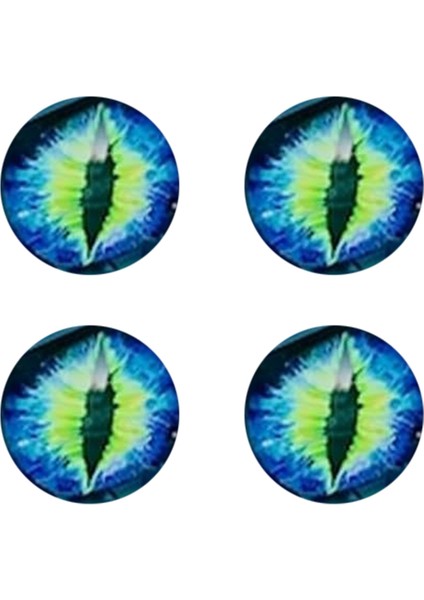 Canavar Gözleri Far Çıkartması, 3D Gözler Sticker Çıkartması Mavi (Yurt Dışından)