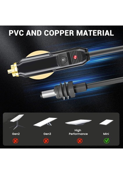 Mini Dc Güç Kablosu Için Uydu Için Dc Güç Kablosu 18AWG A (Yurt Dışından)