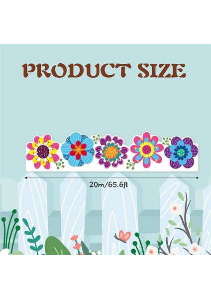 1 Rulo Çiçekler Bülten Panosu Sınırı Bülten Sınırları Etiketleri (Yurt Dışından) fırsatları