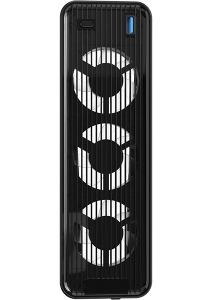 Soğutma Fanı Sessiz Soğutucu LED Işıklı Usb3.0 Portlu Siyah (Yurt Dışından)