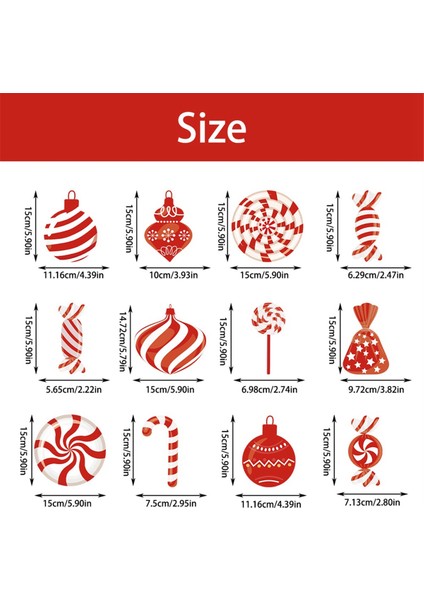 Mutlu Noeller Şeker Dekorasyon Temalı Askılar (Yurt Dışından) modelleri