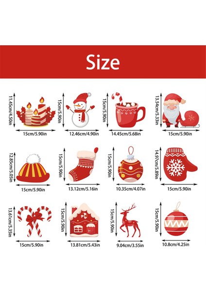 Mutlu Noeller Şeker Dekorasyon Temalı Askılar (Yurt Dışından) fırsatları
