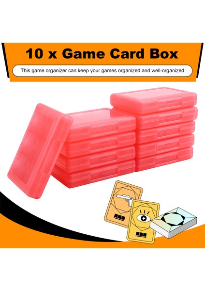 Kırmızı Için 28'i 1 Arada Oyun Kartı Saklama Kutusu (Yurt Dışından) indirimleri
