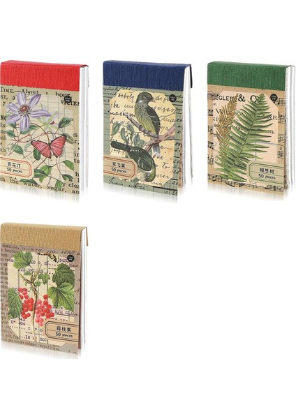 Scrapbook Washi Çıkartmaları Çiçekler Kuşlar Meyveler ve Bitkiler Çıkartma Kitabı (Yurt Dışından)