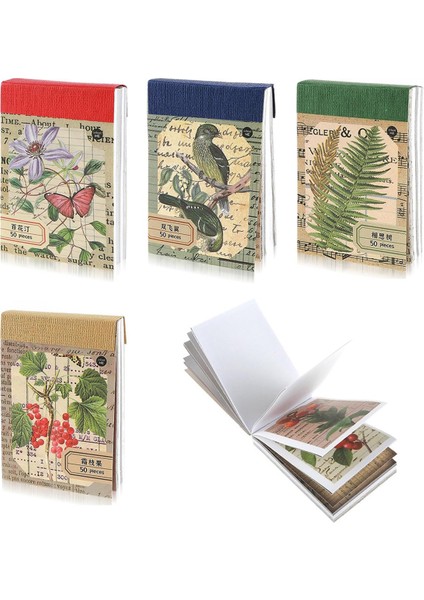 Scrapbook Washi Çıkartmaları Çiçekler Kuşlar Meyveler ve Bitkiler Çıkartma Kitabı (Yurt Dışından) fiyatları