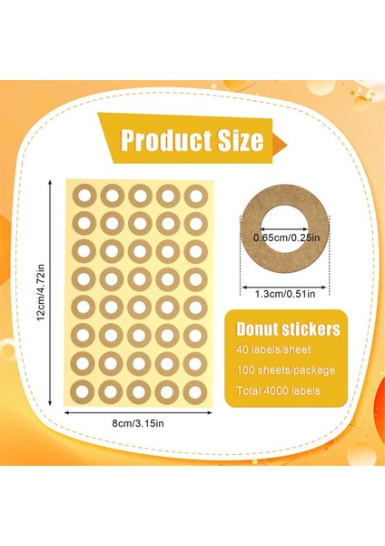 4000 Adet Delgeç Takviye Etiketleri Kendinden Yapışkanlı Kahverengi (Yurt Dışından) modelleri