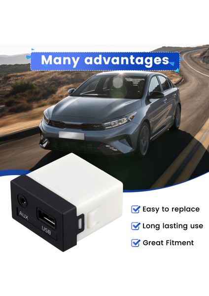 Usbaux Ses Giriş Portu Adaptör Jakı Forte Cerato Için (Yurt Dışından) indirimleri